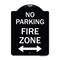 Signmission No Parking Fire Zone W/ Bidirectional Arrow Heavy-Gauge Aluminum Sign, 24" x 18", BW-1824-23619 A-DES-BW-1824-23619 - alternate 1